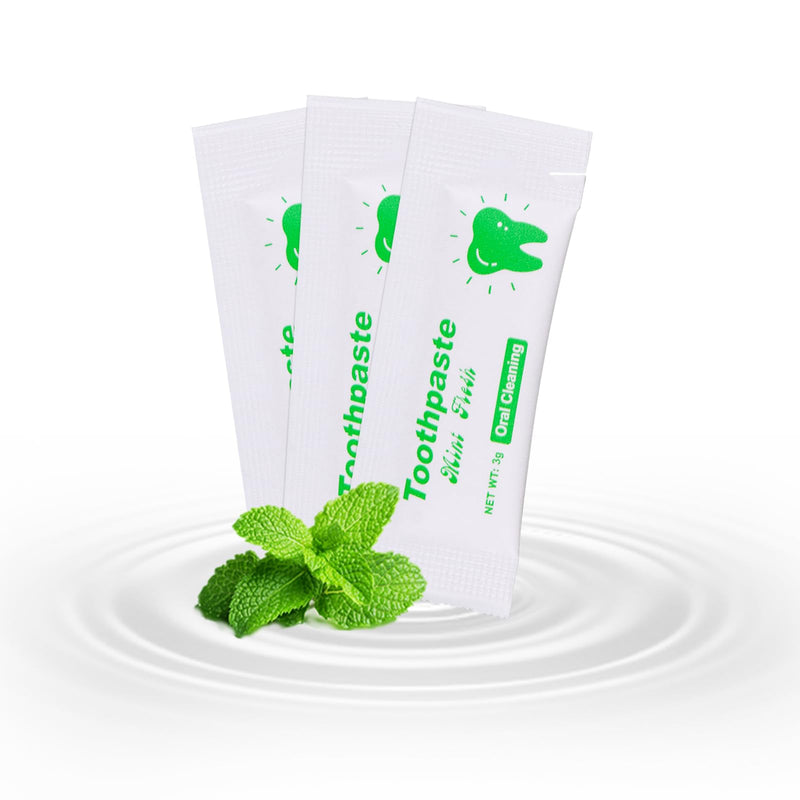 HAIFOTRVA 50-Pack Travel Size Toothpaste – 0.105 oz Mint for Hotels