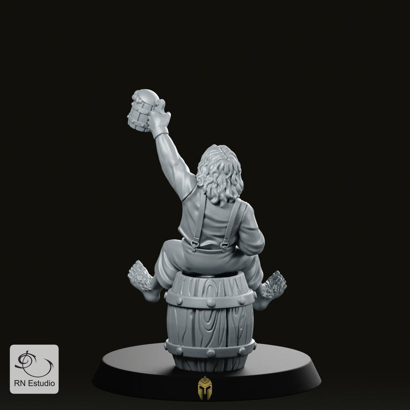 Halfling Pip LOTR Miniature Tavern Ale Pipe