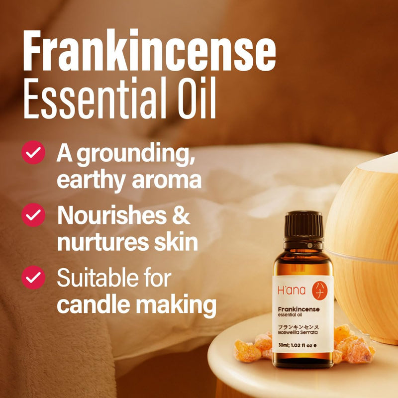 H'ana Frankincense Essential Oil – 1.02 fl oz | Hair, Skin, Diffuser & DIY