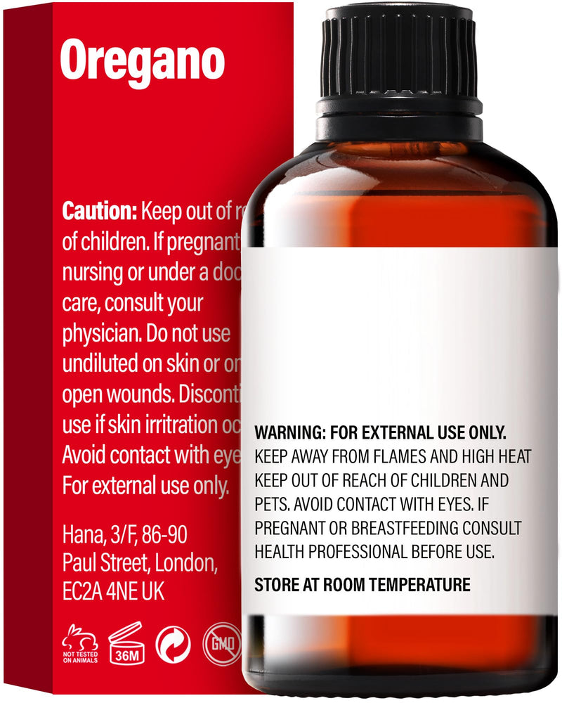 H'ana Oregano Essential Oil - 1.02 Fl Oz | Hair, Skin, Diffuser, Aromatherapy & DIY Candle & Soap Making