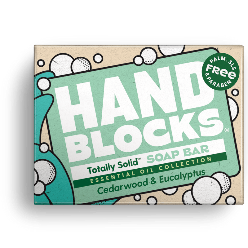 Hand Blocks Soap Cedarwood & Eucalyptus - Plastic Free Vegan Hand Soap Bars