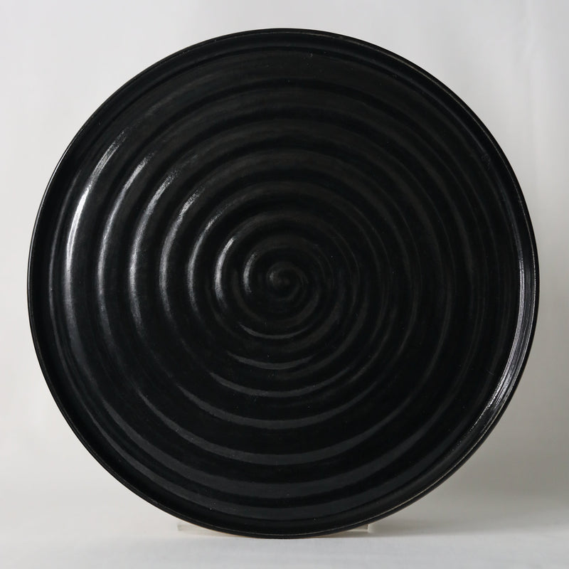 Jet Black Classic Lunch Plate
