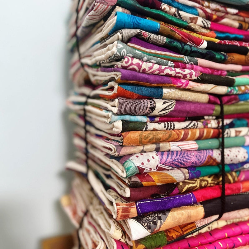 Handmade Patchwork Sari Cushion Cover