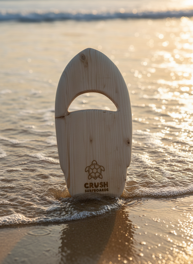 The Glide - handcrafted handplane designed for bodysurfers