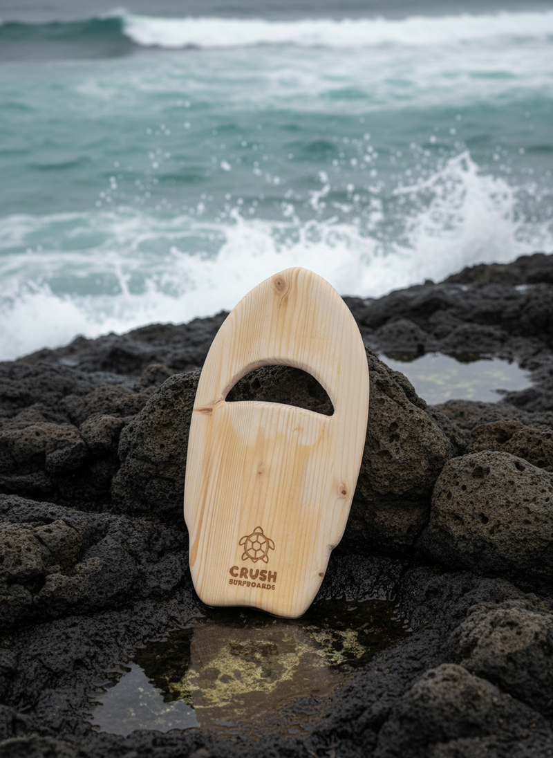 The Glide - handcrafted handplane designed for bodysurfers