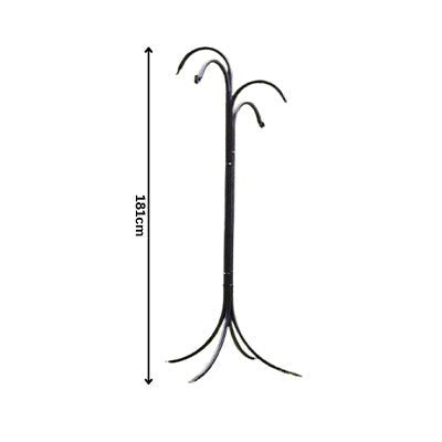 4 Way Garden Hanging Station for Bird Feeders and Baskets 181cm