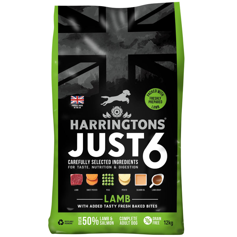 Harringtons Dog Just 6 Lamb 12kg