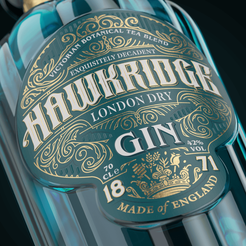 Hawkridge Victorian Botanical Blend London Dry Gin, 70cl
