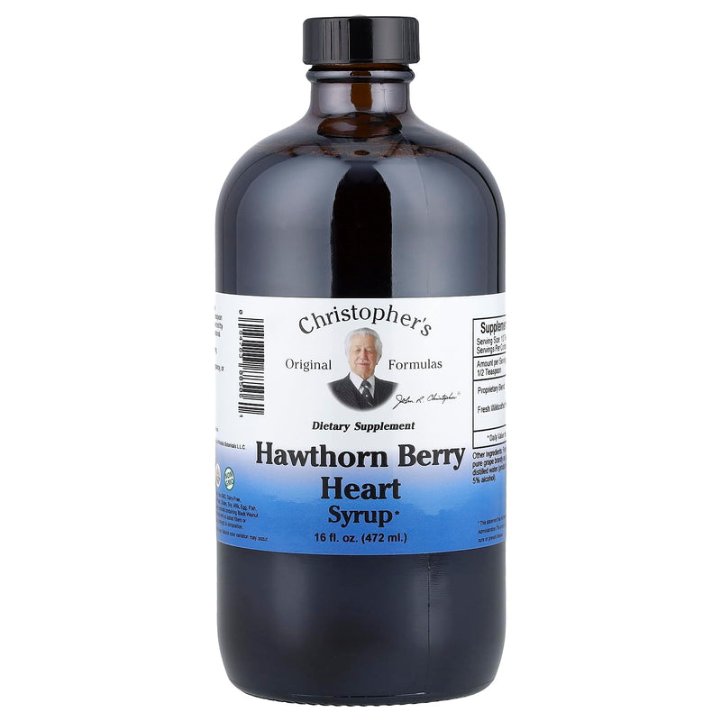 Christopher's Original Formulas Hawthorn Berry Heart Syrup - 16 fl oz | Natural Herbal Wellness