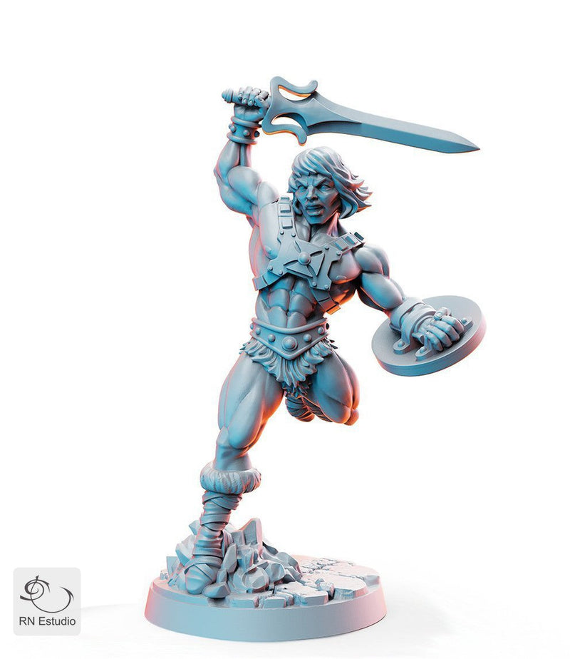 He-dar 80s Hero Miniature Sword Shield Warrior