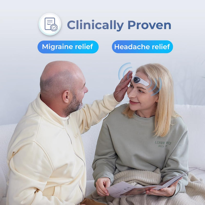 HeadaTerm-2 Migraine Relief Device – Drug-Free, Fast-Acting e-TNS Head Cap (2-Pack)