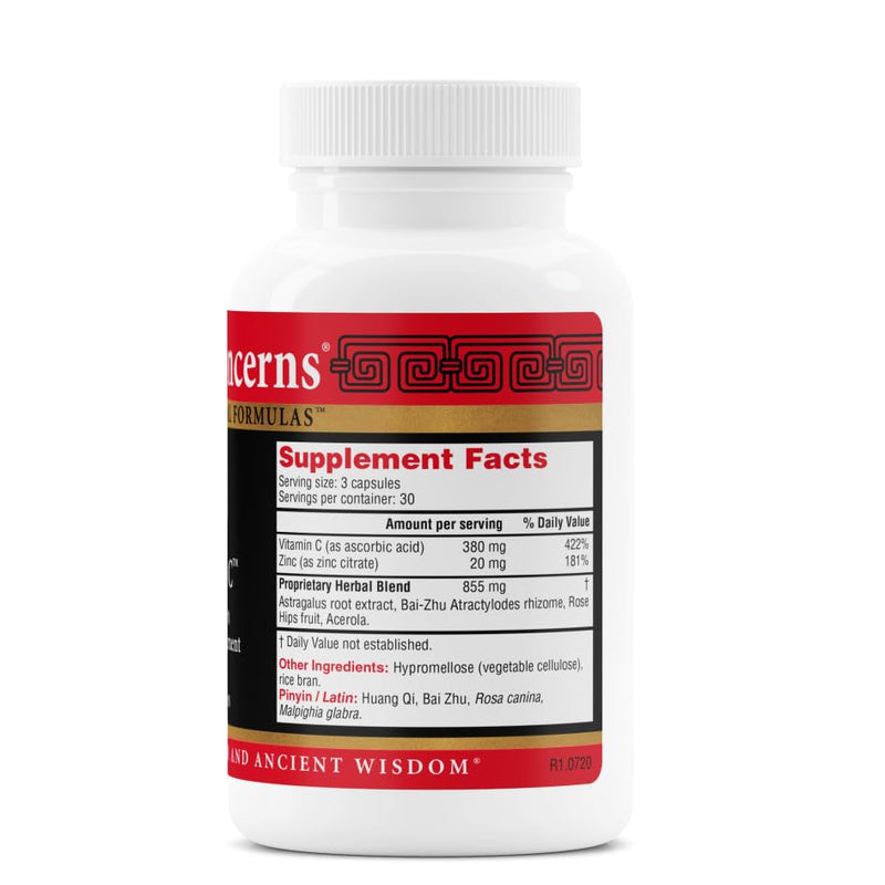Health Concerns Astra C – Immune Support Formula with Vitamin C, Zinc & Herbs | 90 Capsules