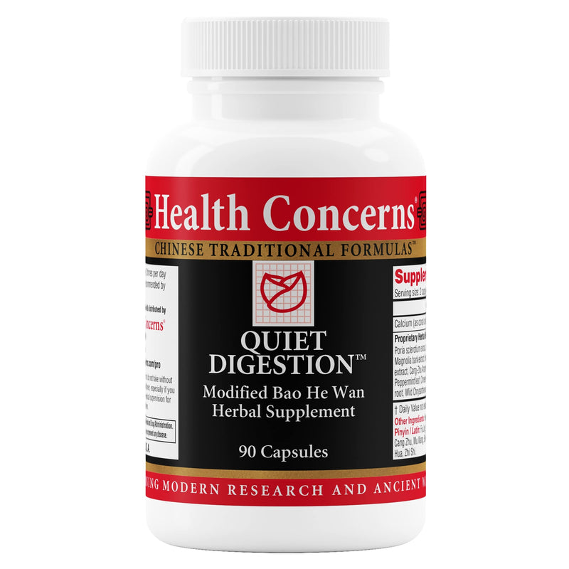 Health Concerns Quiet Digestion – Digestive Support for Upset Stomach, Gas & Bloating | Bao He Wan Herbal Formula, 90 Capsules