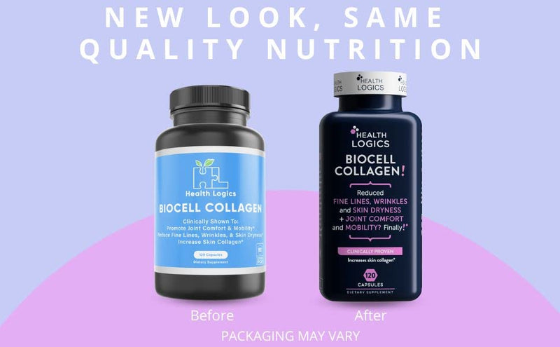 Health Logics BioCell Collagen - Joint & Skin Care, 120 Capsules