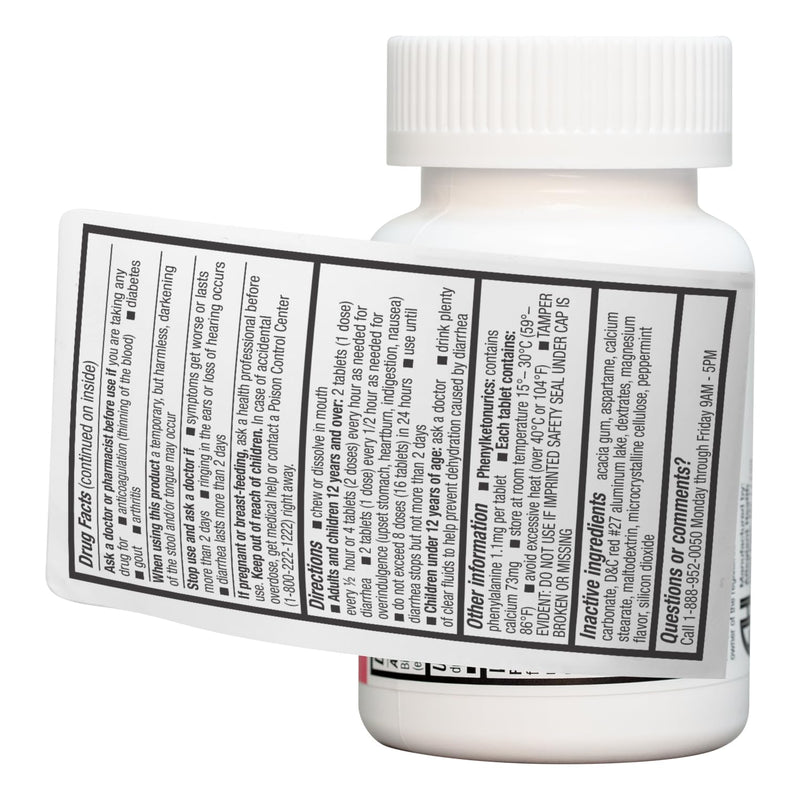 HealthA2Z Bismuth Subsalicylate 262mg – Multi-Symptom Digestive Relief, Pack of 2 (100 Count)