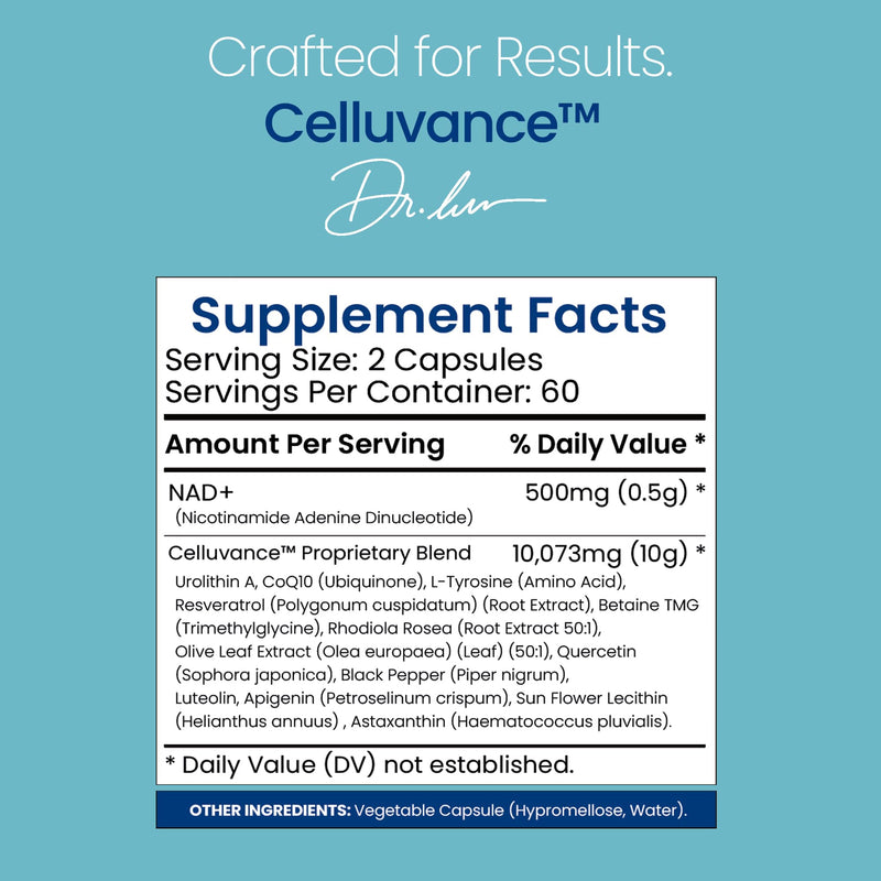 Healthfare NAD+ Liposomal 10,573mg | Resveratrol, CoQ10, NMN Alternative