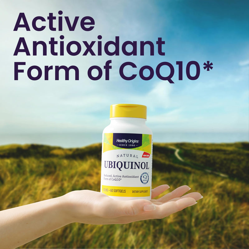 Healthy Origins Ubiquinol 50 mg - CoQ10 for Heart Health & Antioxidant Support
