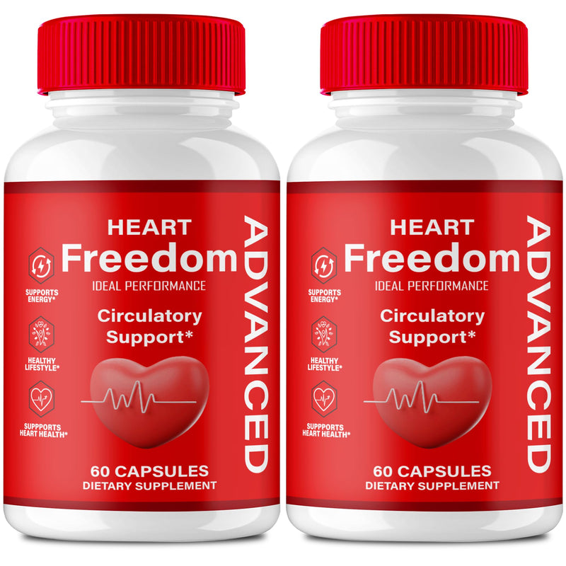 Heart Freedom Capsules – Official HeartFreedom Pills for Energy & Circulation (2 Pack)
