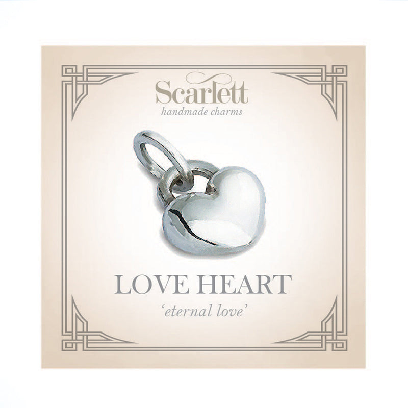 Sterling Silver Love Heart Charm