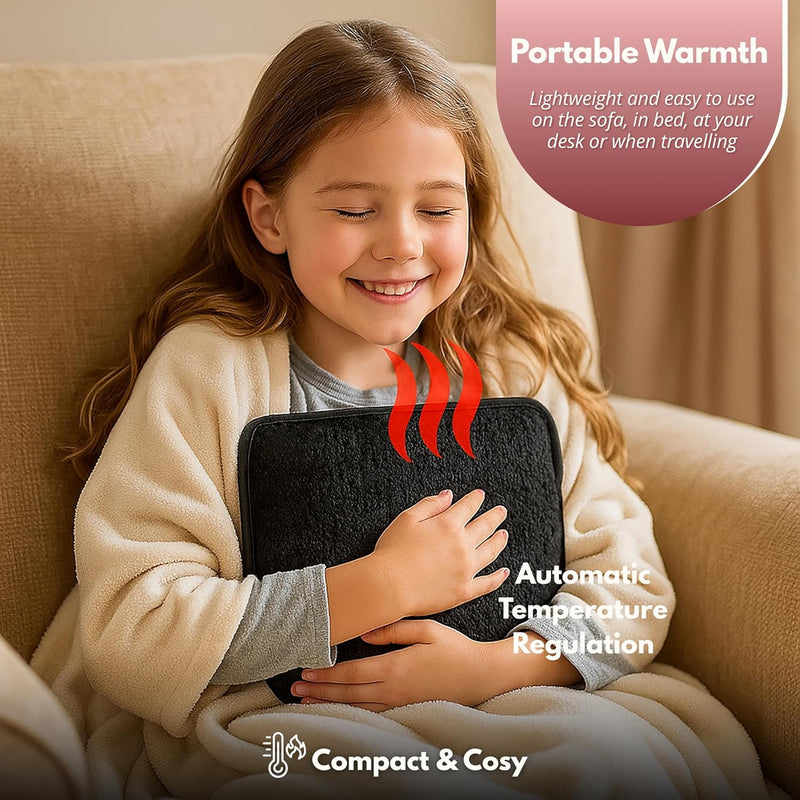Rechargeable Electric Hot Water Bottle with Teddy Cover