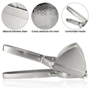Heavy Duty Steel Potato Ricer Puree Masher Juicer Vegetable Fruit Press Maker UK - InStock