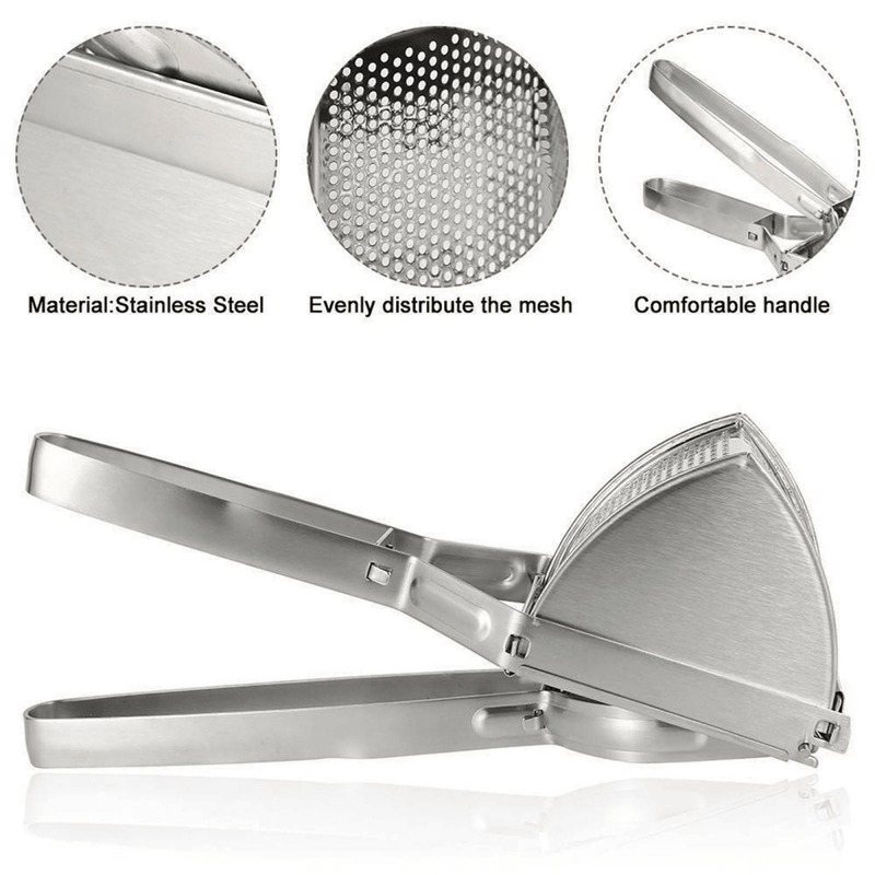 Heavy Duty Steel Potato Ricer Puree Masher Juicer Vegetable Fruit Press Maker UK - InStock