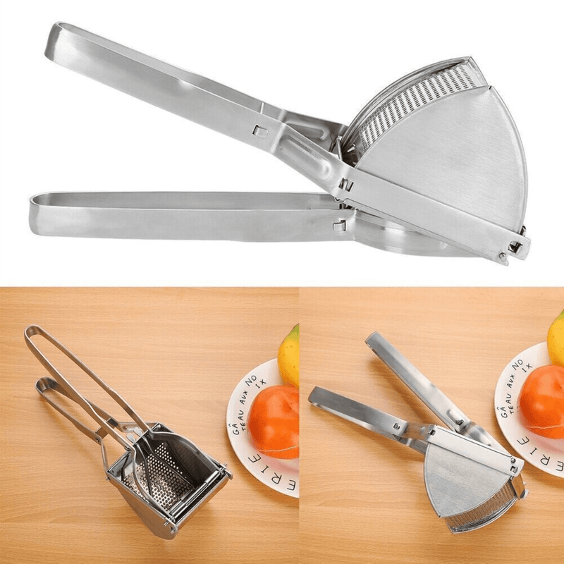 Heavy Duty Steel Potato Ricer Puree Masher Juicer Vegetable Fruit Press Maker UK - InStock