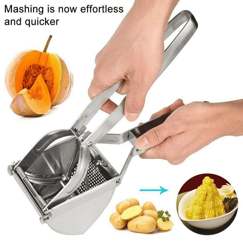 Heavy Duty Steel Potato Ricer Puree Masher Juicer Vegetable Fruit Press Maker UK - InStock