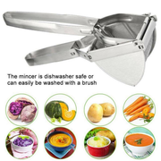 Heavy Duty Steel Potato Ricer Puree Masher Juicer Vegetable Fruit Press Maker UK - InStock