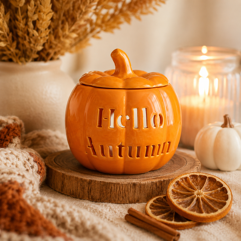 Hello Autumn Pumpkin Oil and Wax Burner