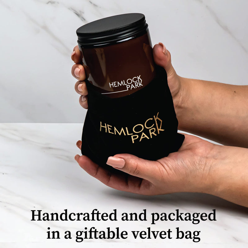 Hemlock Park Crackling Wood Wick Candle – 8 oz, Eucalyptus Mint