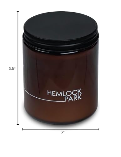Hemlock Park Crackling Wood Wick Candle - Handcrafted with Natural Coconut Wax | 8 oz High Desert