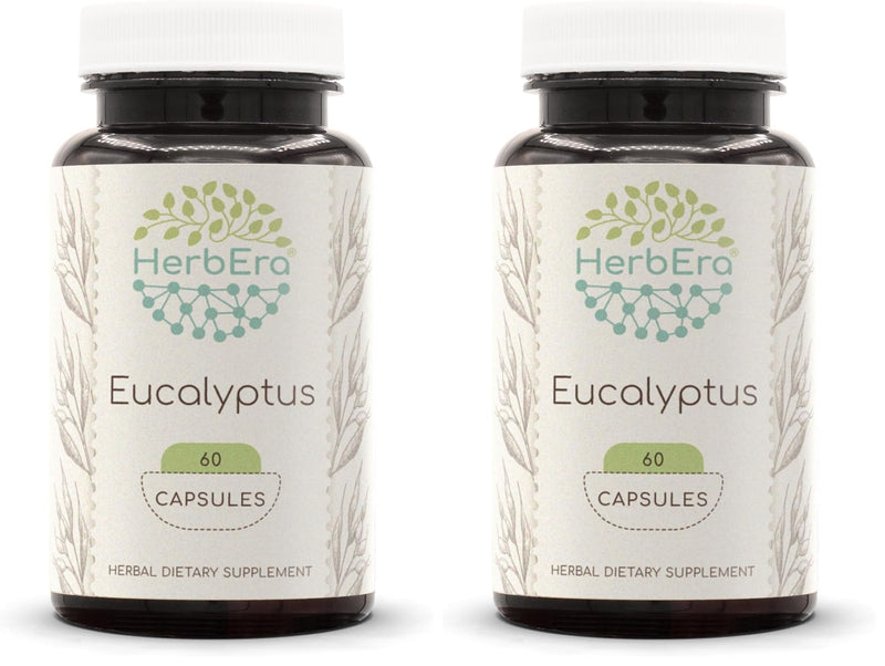HerbEra Eucalyptus 60 Capsules (400 mg each) - Pack of 2