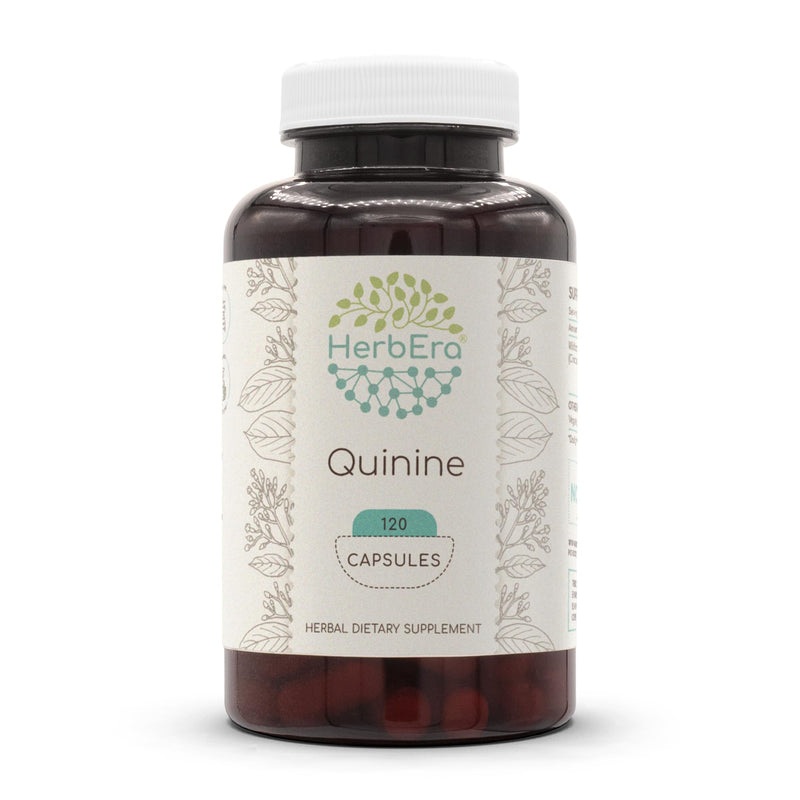HerbEra Quinine 120 Capsules – 1000 mg Wildcrafted Cinchona Bark
