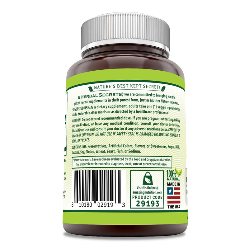 Triphala 500 Mg - Herbal Secrets | 120 Veggie Capsules | Non-GMO, Gluten Free | USA Made