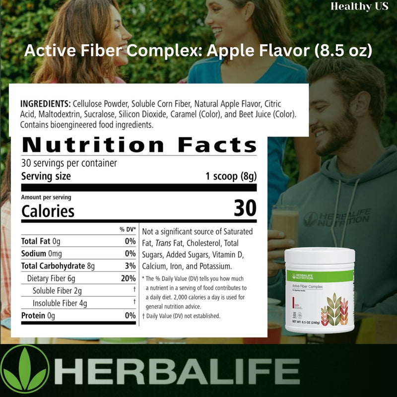 Herbalife Active Fiber Complex Apple Flavor – 7.4 oz (210 g)