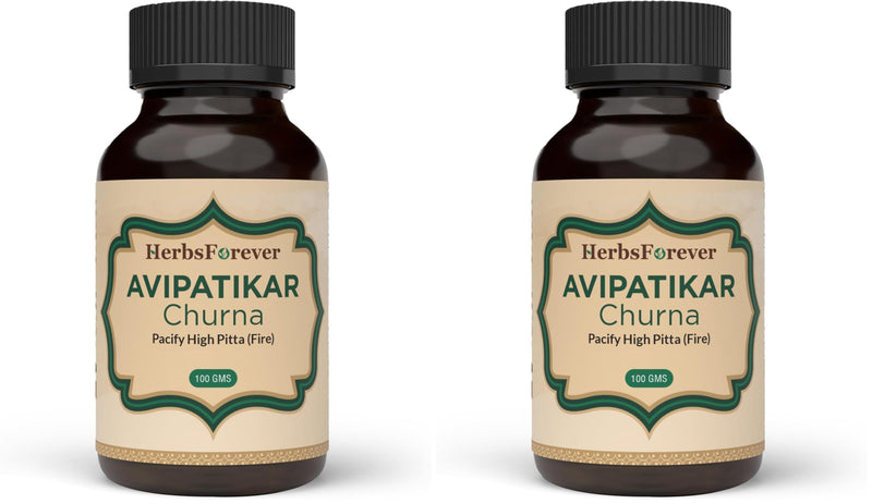 Herbsforever Avipatikar Churna | Ayurvedic Digestive Support | Non-GMO & Vegan | 100 GMS (Pack of 2)