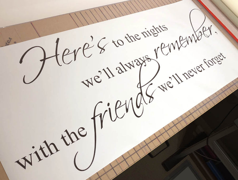 Friends Wall Sticker Quote – Meaningful Wall Decor