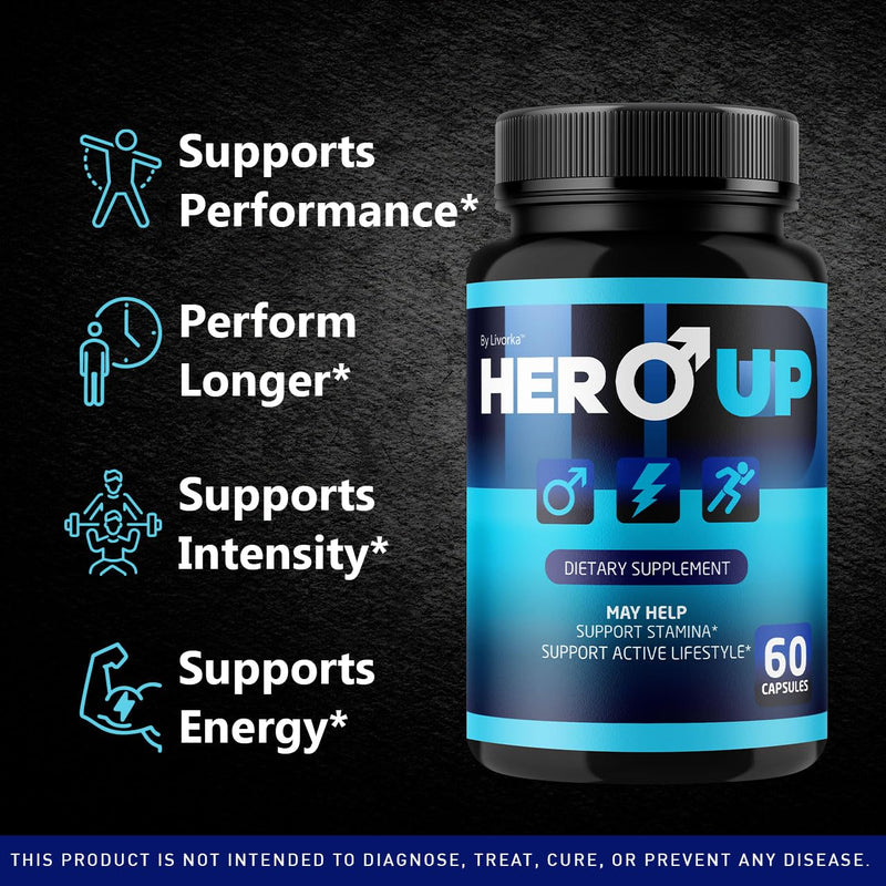 LIVORKA Hero Up Capsules – Maximum Strength Energy Support (3 Pack)