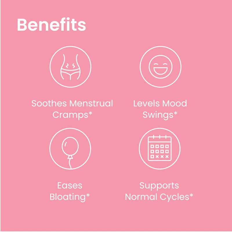 Mixhers Hertime PMS – Sugar-Free Hormonal Health for Women | 15 Strawberry Lemonade Packets