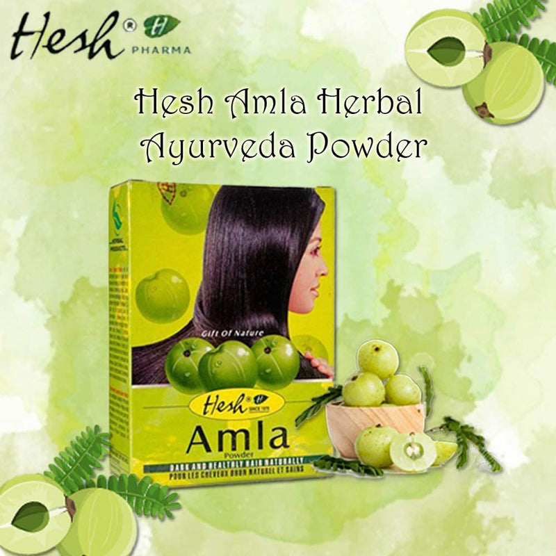 Hesh Herbal Amla, Brahmi, Shikakai & Aritha Powder – 100G Each | Complete Hair Care Combo Pack