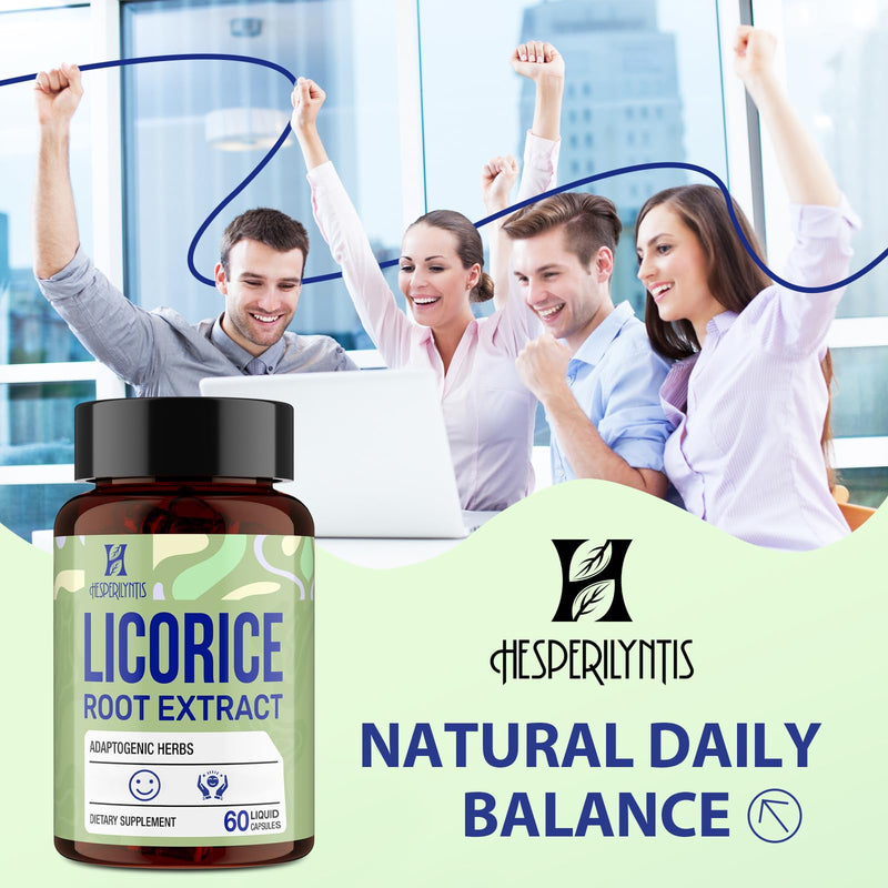 Hesperilyntis Licorice Root Liquid Capsules - Adaptogens for Stress & Sleep | 120 Caps