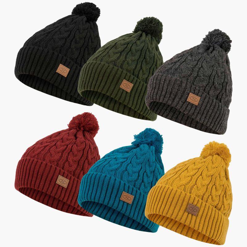 Highlander Beira Lined Bobble Hat (Various Colours)
