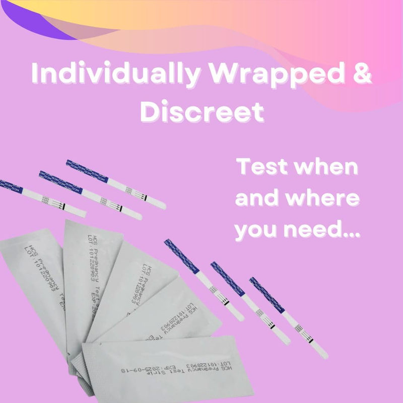 Diversity Source Group Rapid Detect HCG Pregnancy Test Strips – 20 Count, Easy to Use, Individually Wrapped