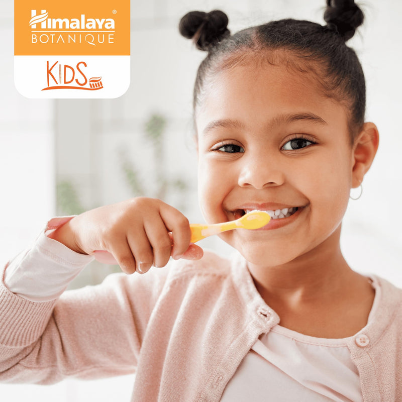 Himalaya Botanique Kids Toothpaste – Fluoride Free, Herbal, Orange Flavor | 4 oz, 2 Pack