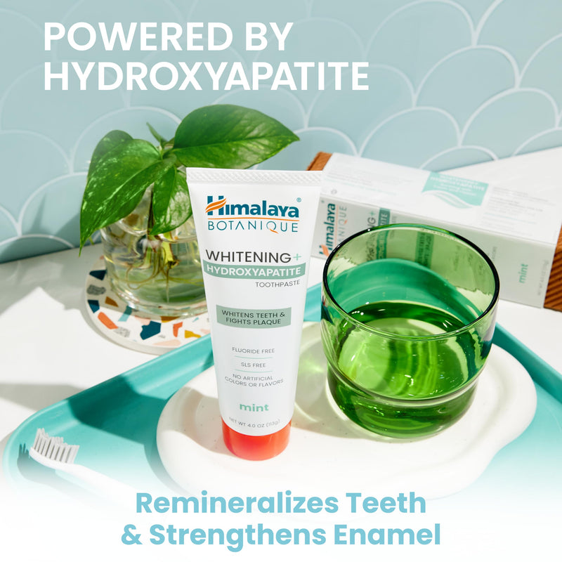 Himalaya Botanique Whitening Toothpaste with Nano Hydroxyapatite - Mint, 4 oz