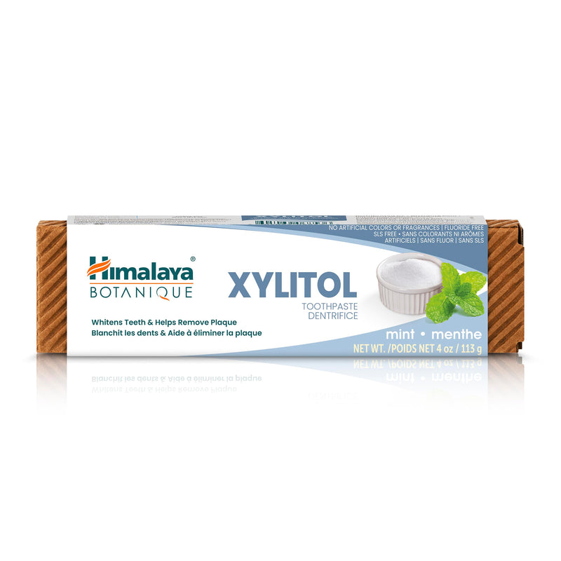 Himalaya Botanique Xylitol Toothpaste - Mint, Fluoride Free, Vegan & Gluten Free | 4 oz