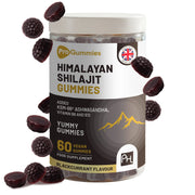Himalayan Shilajit Gummies 3000mg with KSM-66 Ashwagandha, Vitamin B6 & B12 – 60 Vegan Gummies - InStock