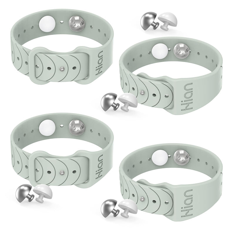 Hion Motion Sickness Bracelets – Acupressure Nausea Bands (2 Pairs)