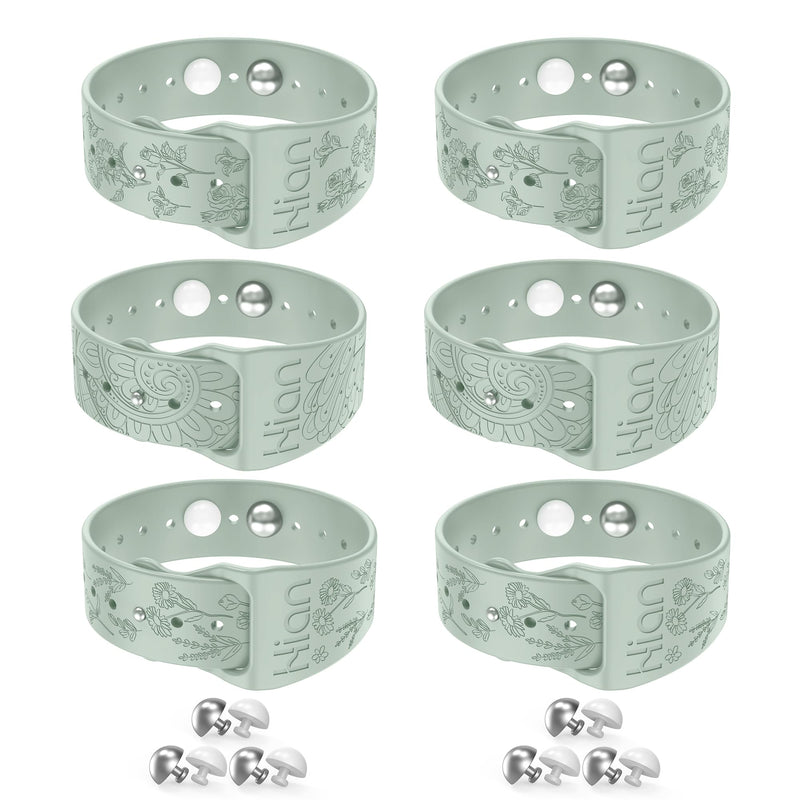 Hion Motion Sickness Bracelets – 3-Pair Sea Sickness Wristbands (Beryl) for Nausea Relief